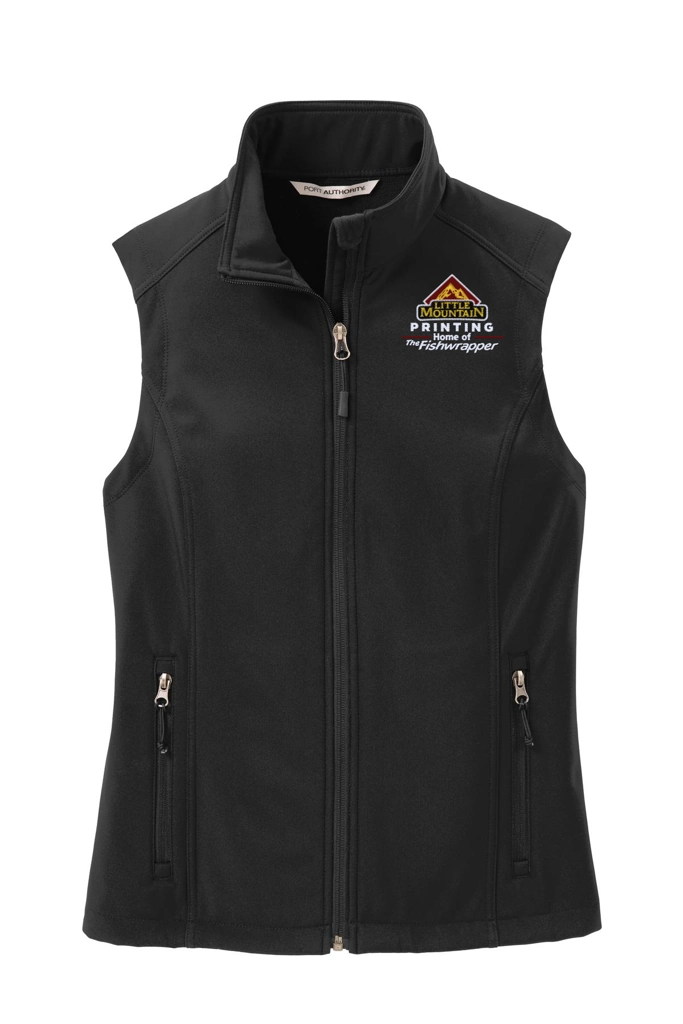 Color Image for L325 Port Authority® Women's Core Soft Shell Vest - Black - LMP - 3 Color - White
