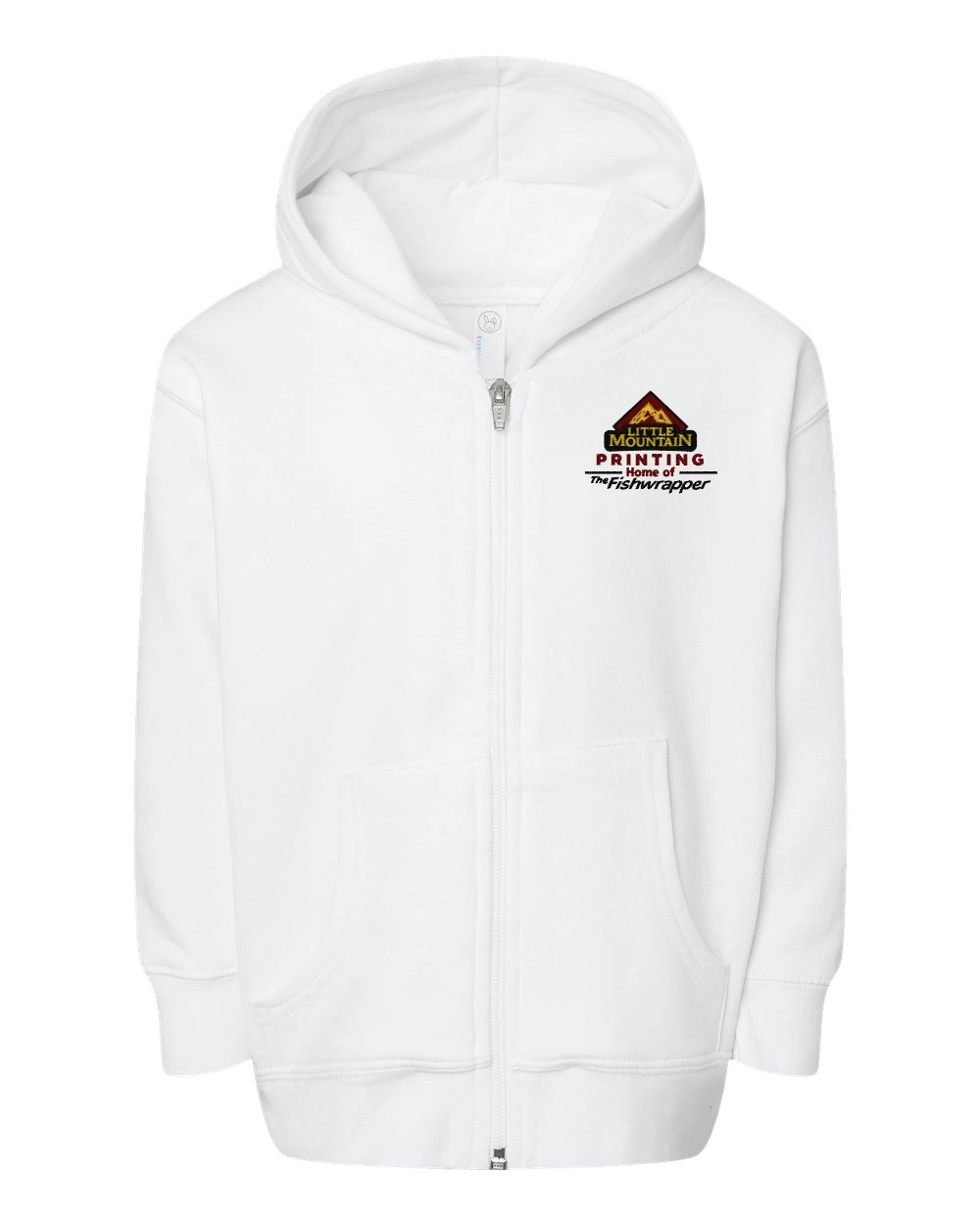 Variant Image for 3346 - Rabbit Skins - Toddler Full-Zip Fleece Hooded Sweatshirt - LMP - 3 Color - Maroon,Black,Gold - Website Little Mountain Printing