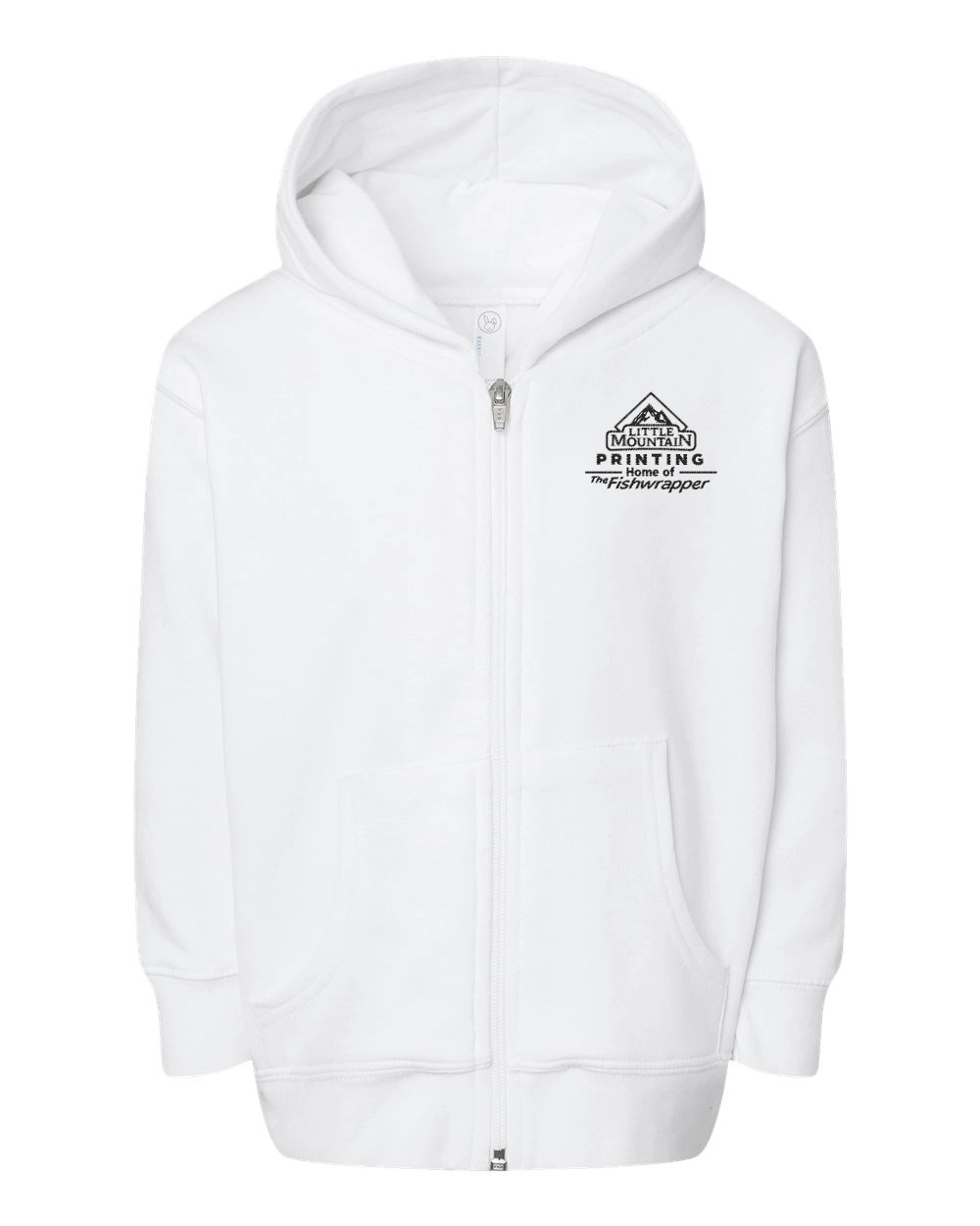 Variant Image for 3346 - Rabbit Skins - Toddler Full-Zip Fleece Hooded Sweatshirt - LMP - 1 Color - Black - Website Little Mountain Printing