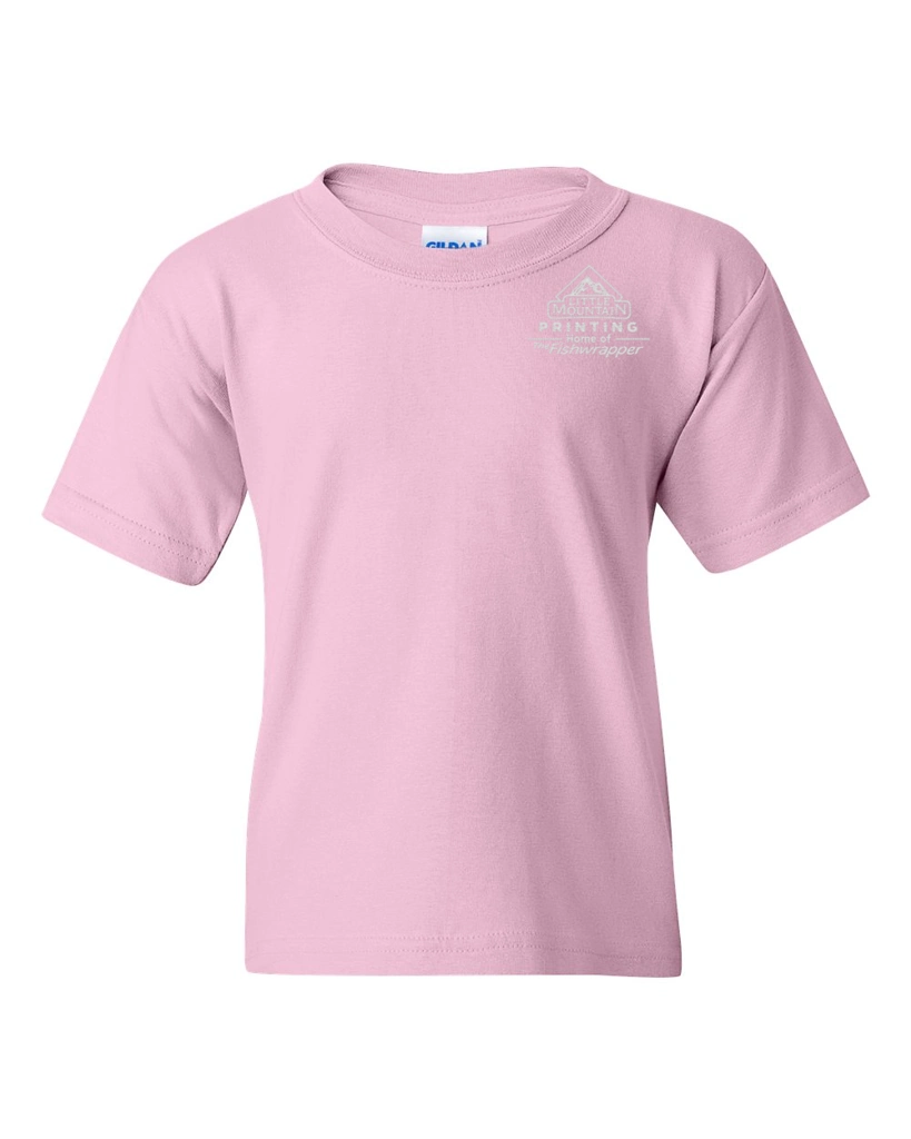 Variant Image for 5000B - Gildan Heavy Cotton™ Youth T-Shirt - LMP - 1 Color - White - Website Little Mountain Printing