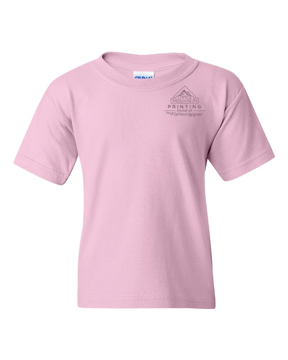 Variant Image for 5000B - Gildan Heavy Cotton™ Youth T-Shirt - LMP - 1 Color - Two Tone - Website Little Mountain Printing