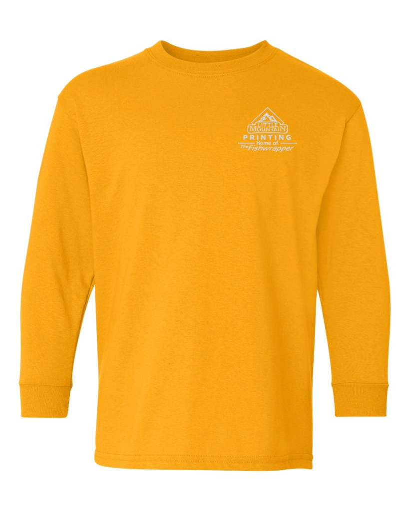 Variant Image for 5400B- Gildan Heavy Cotton™ Youth Long Sleeve T-Shirt - LMP - 1 Color - White - Website Little Mountain Printing