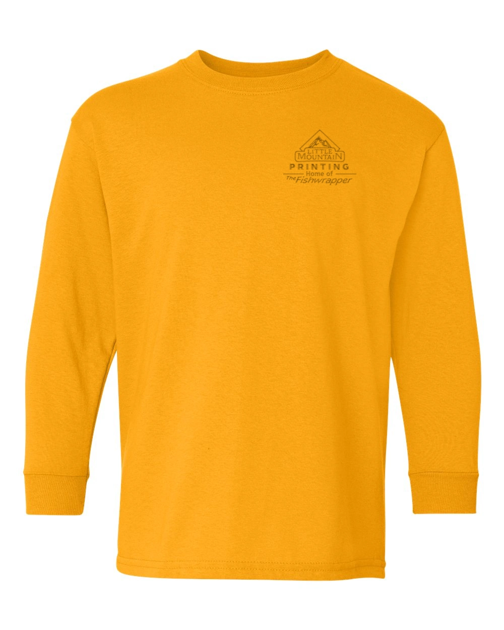 Variant Image for 5400B- Gildan Heavy Cotton™ Youth Long Sleeve T-Shirt - LMP - 1 Color - Two Tone - Website Little Mountain Printing