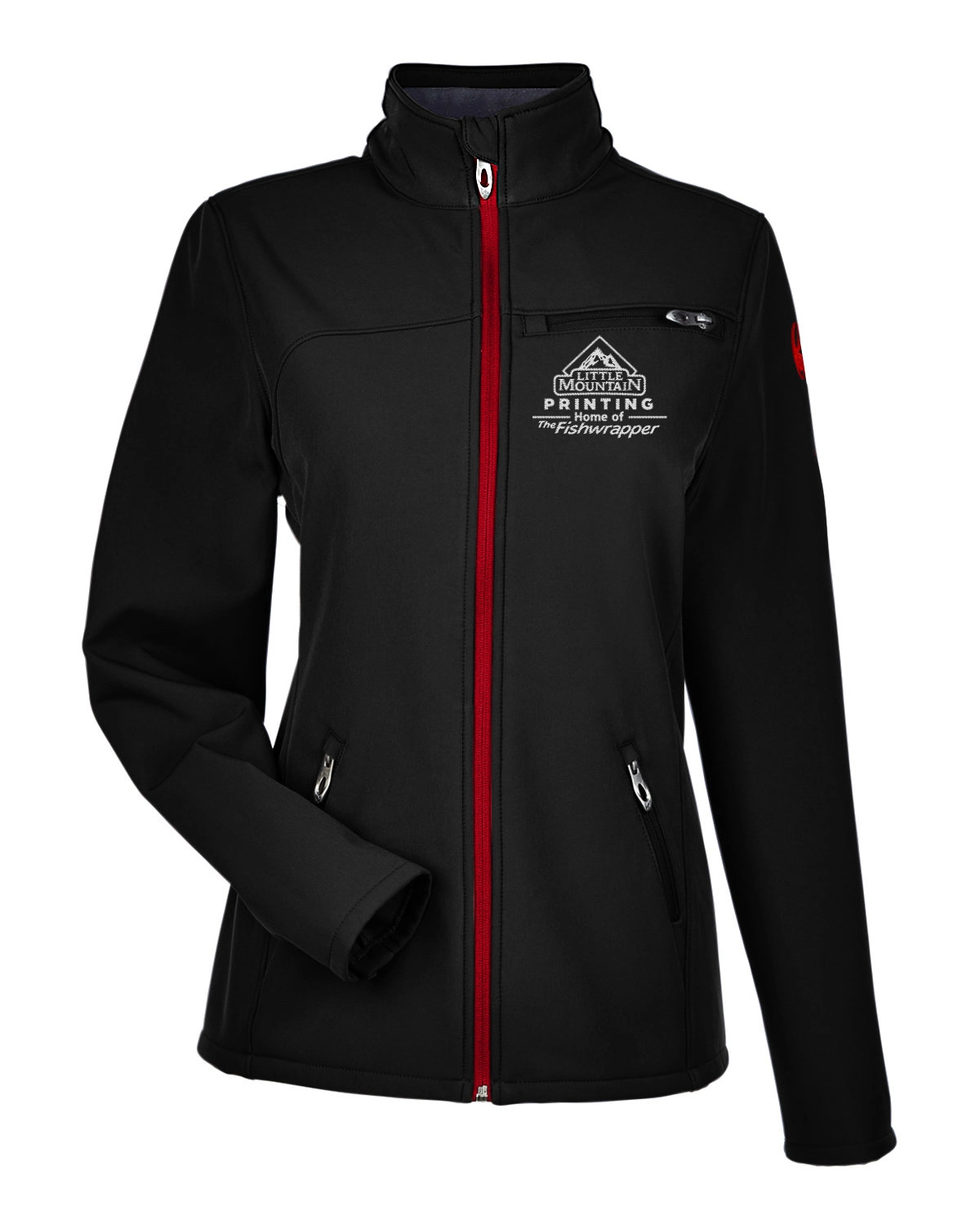 Variant Image for 187337  - Spyder Ladies' Transport Soft Shell Jacket - LMP - 1 Color - White - Website Little Mountain Printing