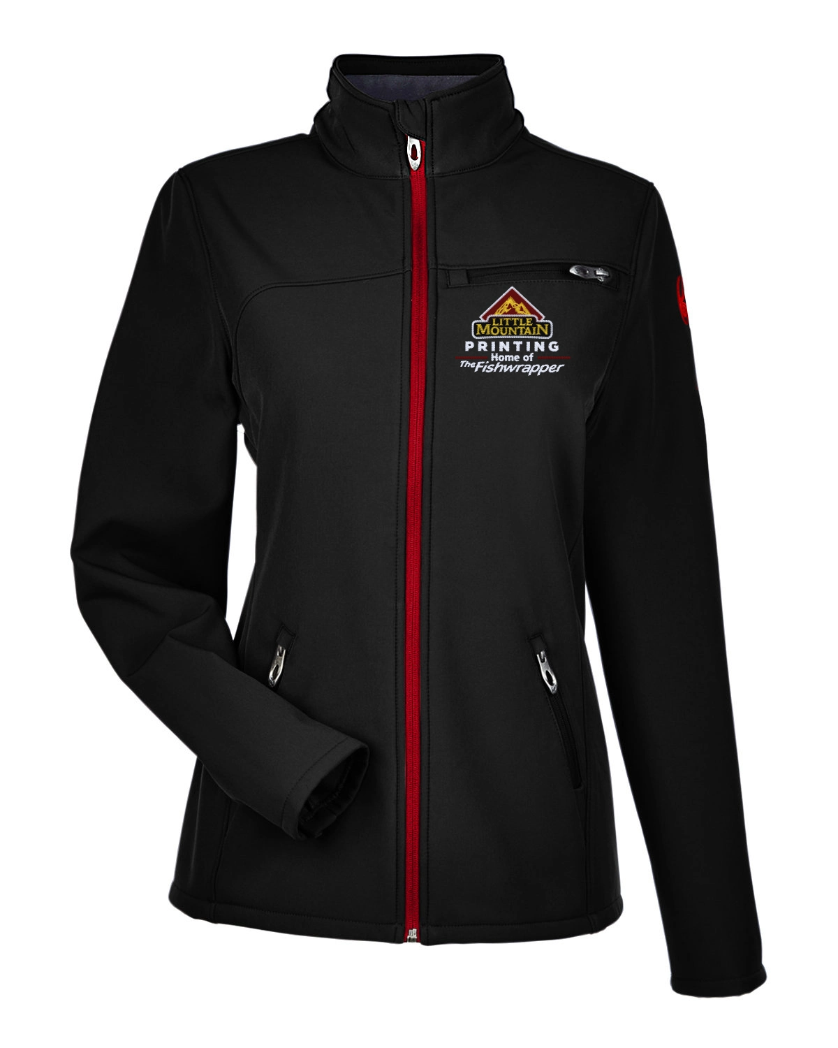 Variant Image for 187337  - Spyder Ladies' Transport Soft Shell Jacket - LMP - 3 Color - Maroon,White,Gold - Website Little Mountain Printing