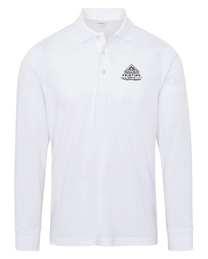 Variant Image for 88192 - CORE365 Men's Pinnacle Performance Long-Sleeve Piqué Polo - LMP - 1 Color - Black - Website Little Mountain Printing