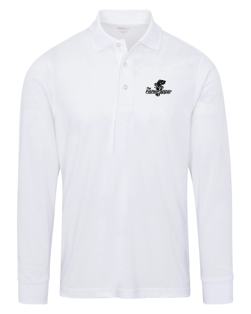 Variant Image for 88192 - CORE365 Men's Pinnacle Performance Long-Sleeve Piqué Polo - FW - 1 Color Black - Website Little Mountain Printing