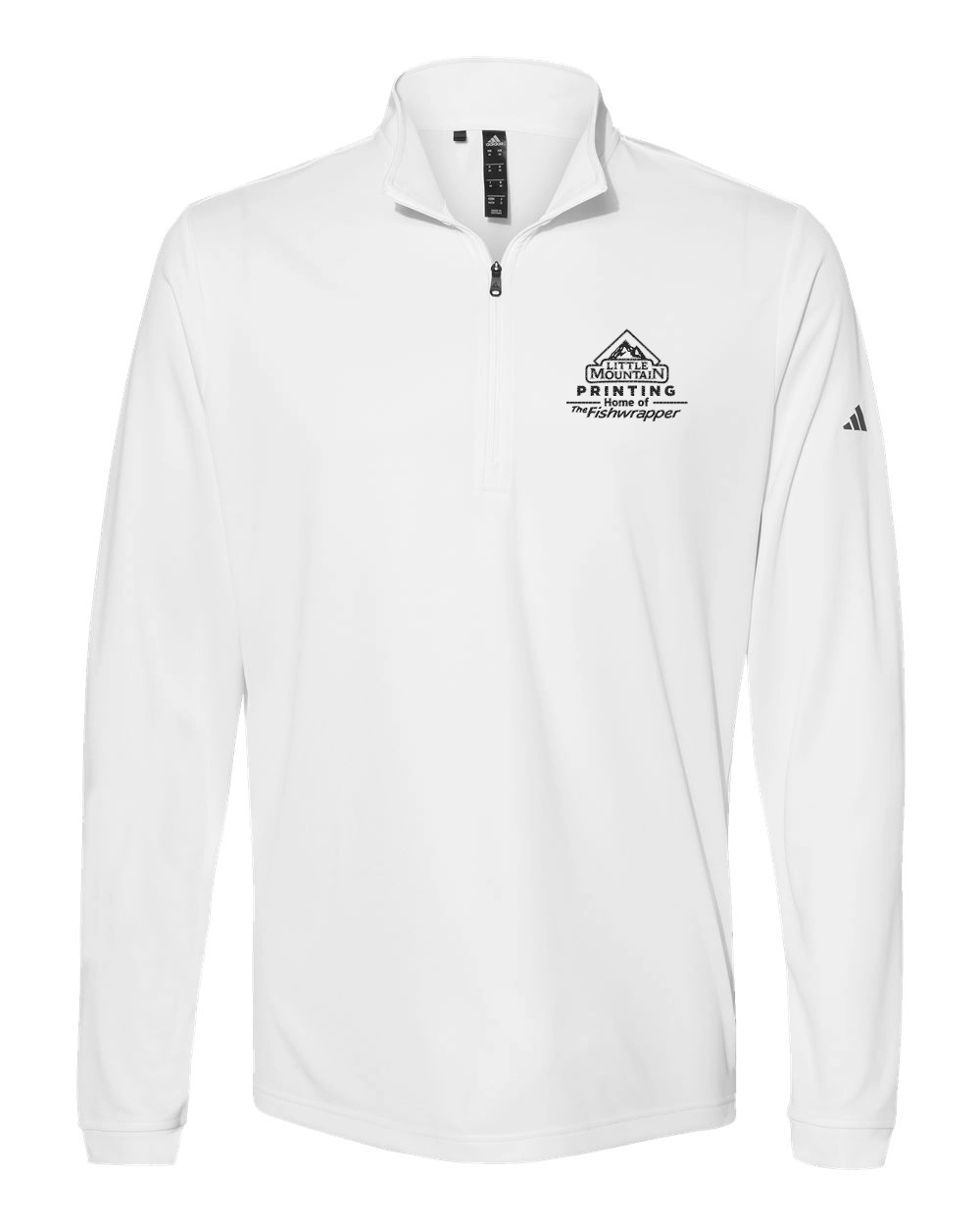 Variant Image for A401 - Adidas - Lightweight Quarter-Zip Pullover - LMP - 1 Color - Black - Website Little Mountain Printing