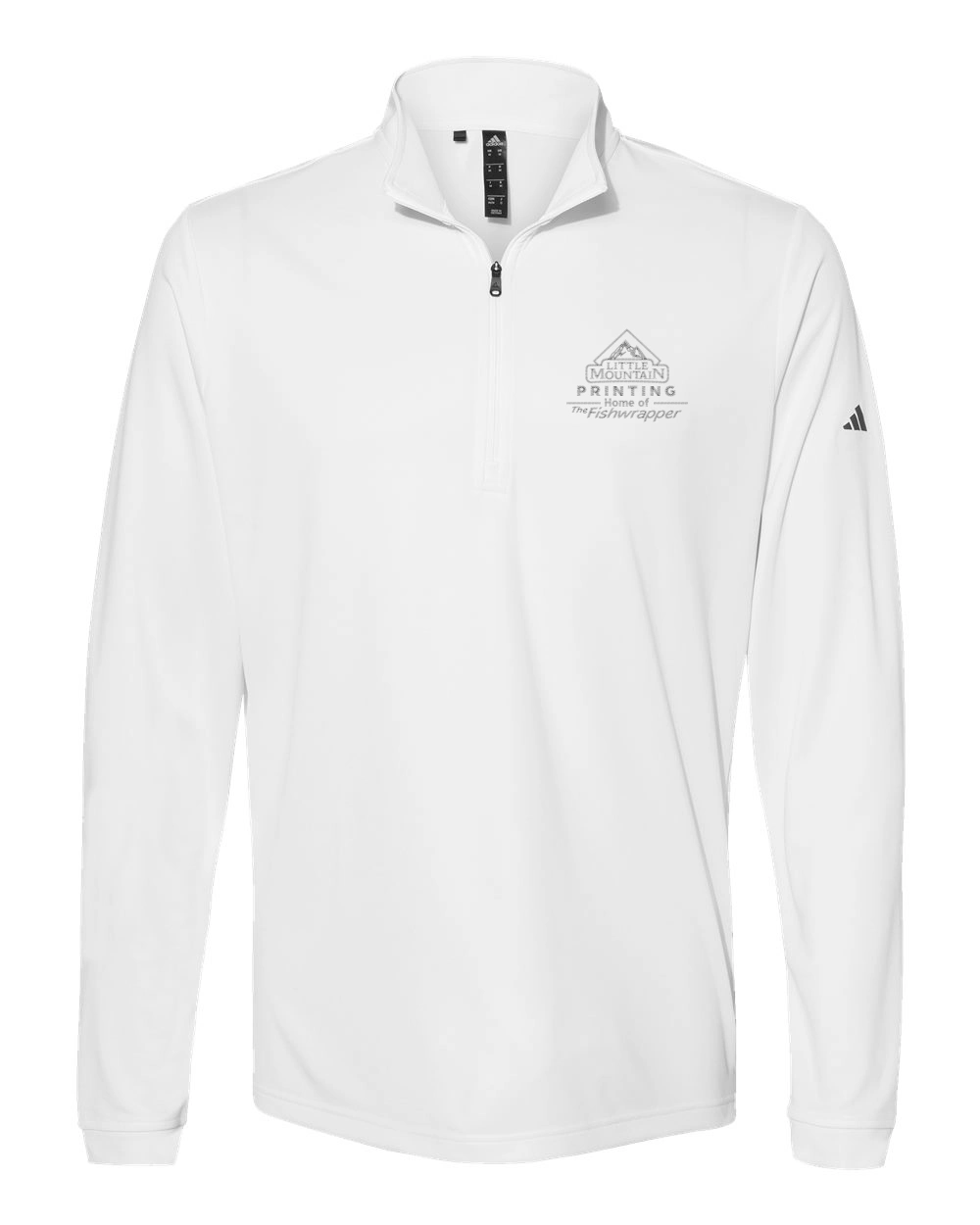 Variant Image for A401 - Adidas - Lightweight Quarter-Zip Pullover - LMP - 1 Color - Two Tone - Website Little Mountain Printing