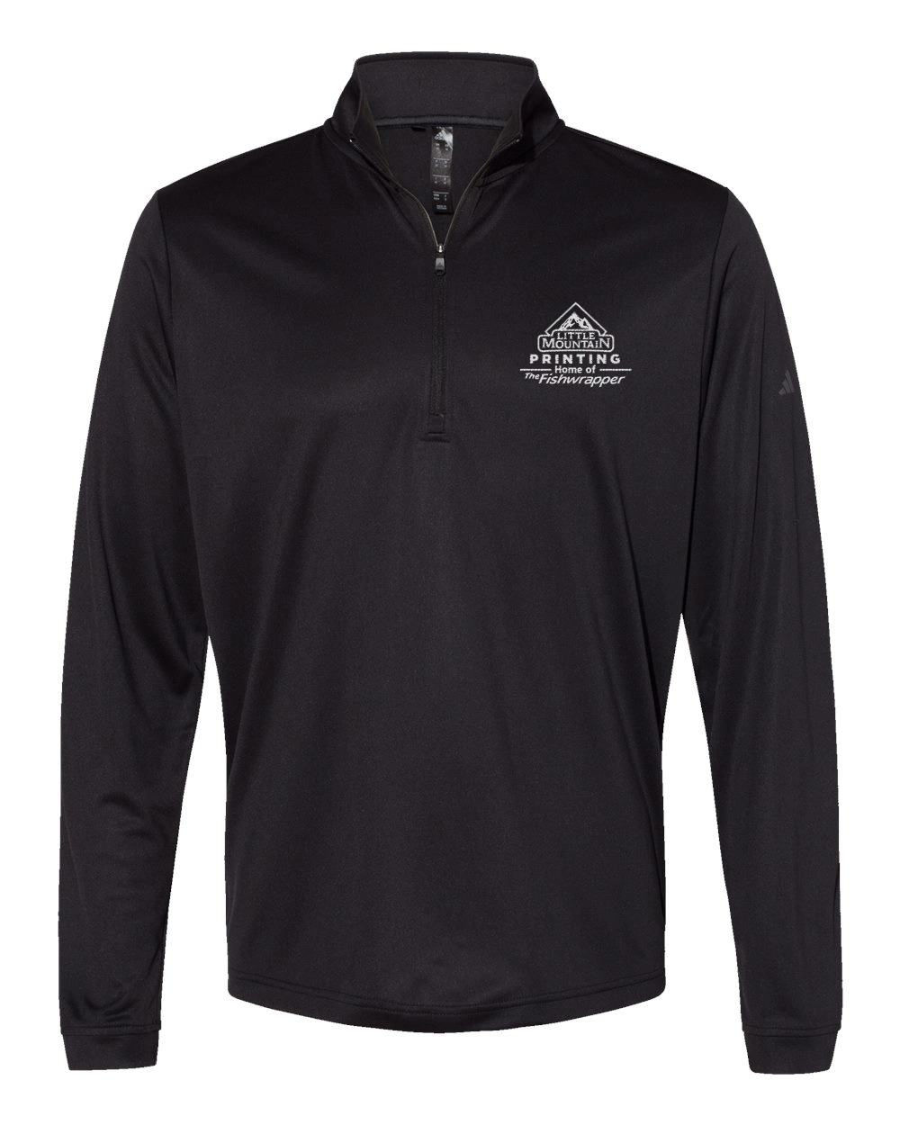 Variant Image for A401 - Adidas - Lightweight Quarter-Zip Pullover - LMP - 1 Color - White - Website Little Mountain Printing