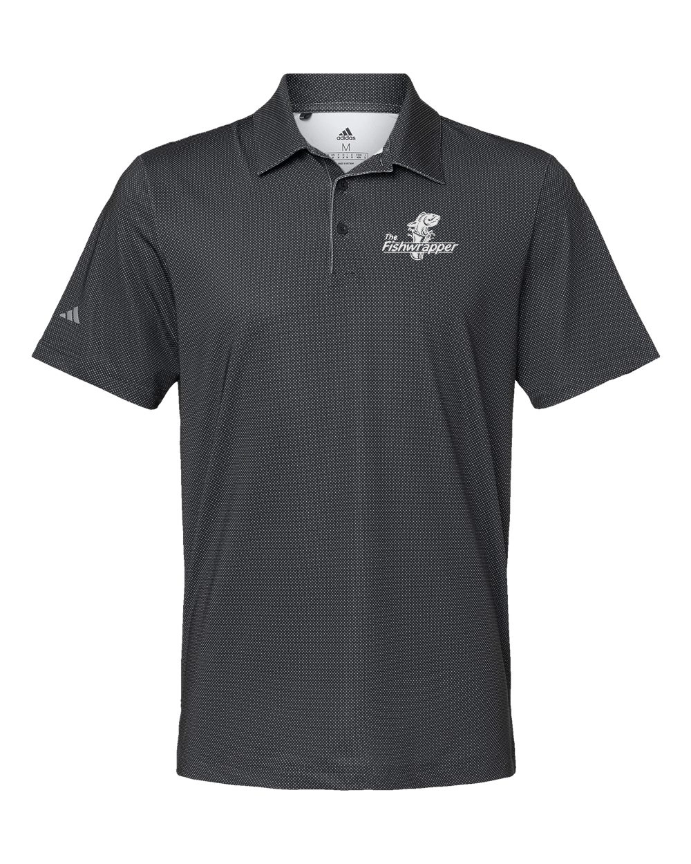 Variant Image for A498 - Adidas - Diamond Dot Print Sport Shirt - FW - 1 Color White - Website Little Mountain Printing