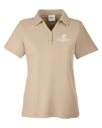 Variant Image for CE112W  - CORE365 Ladies' Fusion ChromaSoft™ Pique Polo - FW - 1 Color White - Website Little Mountain Printing