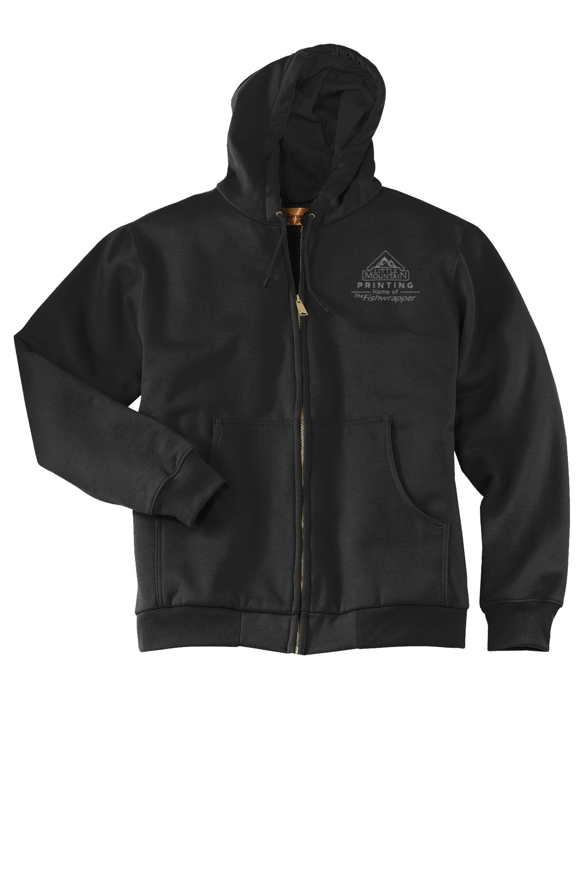 Variant Image for CS620  - CornerStone® - Heavyweight Full-Zip Hooded Sweatshirt with Thermal Lining - LMP - 1 Color - Two Tone - Website Little Mountain Printing