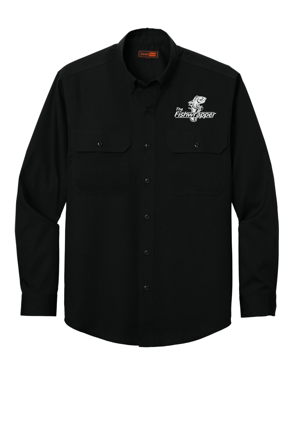 Variant Image for CSW174  - CornerStone® Long Sleeve Select Ripstop Shirt - FW - 1 Color White - Website Little Mountain Printing