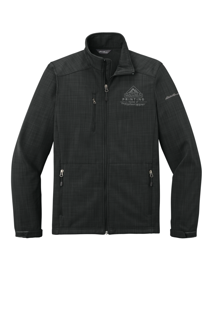Variant Image for EB532 - Eddie Bauer® Shaded Crosshatch Soft Shell Jacket. - LMP - 1 Color - Two Tone - Website Little Mountain Printing