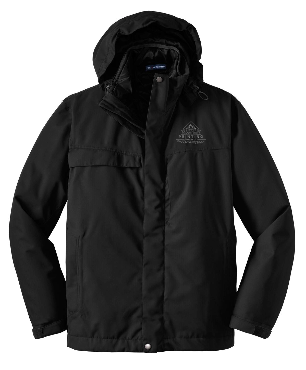 Variant Image for J302 - Port Authority® Herringbone 3-in-1 Parka. - LMP - 1 Color - Two Tone - Website Little Mountain Printing