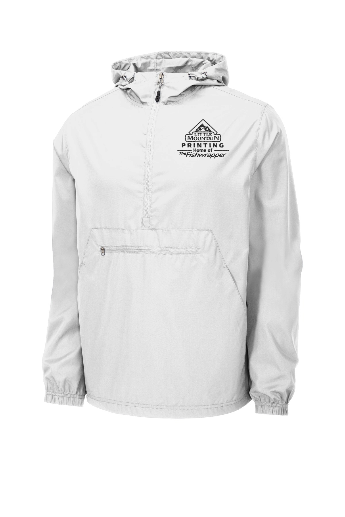 Variant Image for JST66 - Sport-Tek ® Packable Anorak - LMP - 1 Color - Black - Website Little Mountain Printing