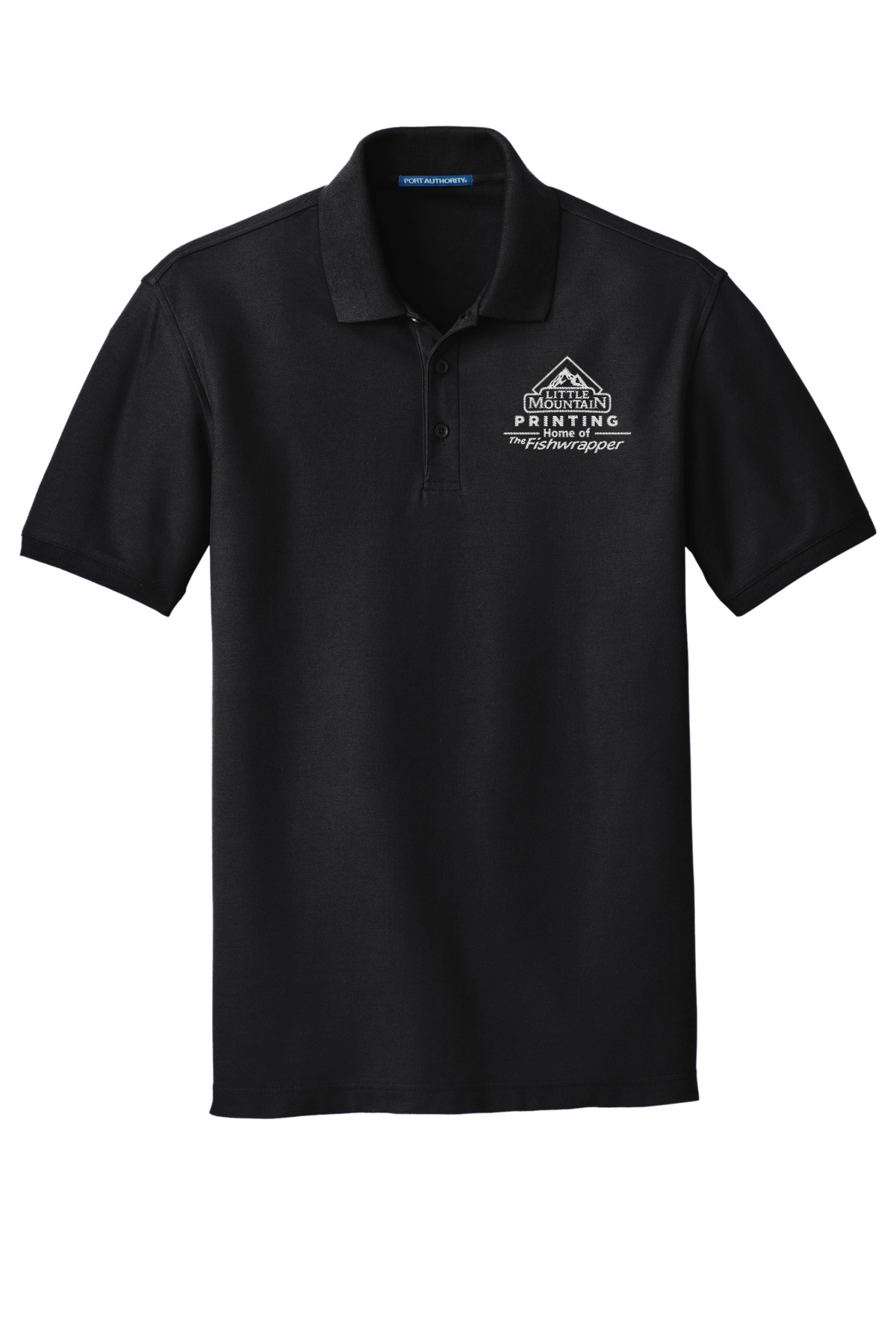 Variant Image for K100 - Port Authority® Core Classic Pique Polo. - LMP - 1 Color - White - Website Little Mountain Printing