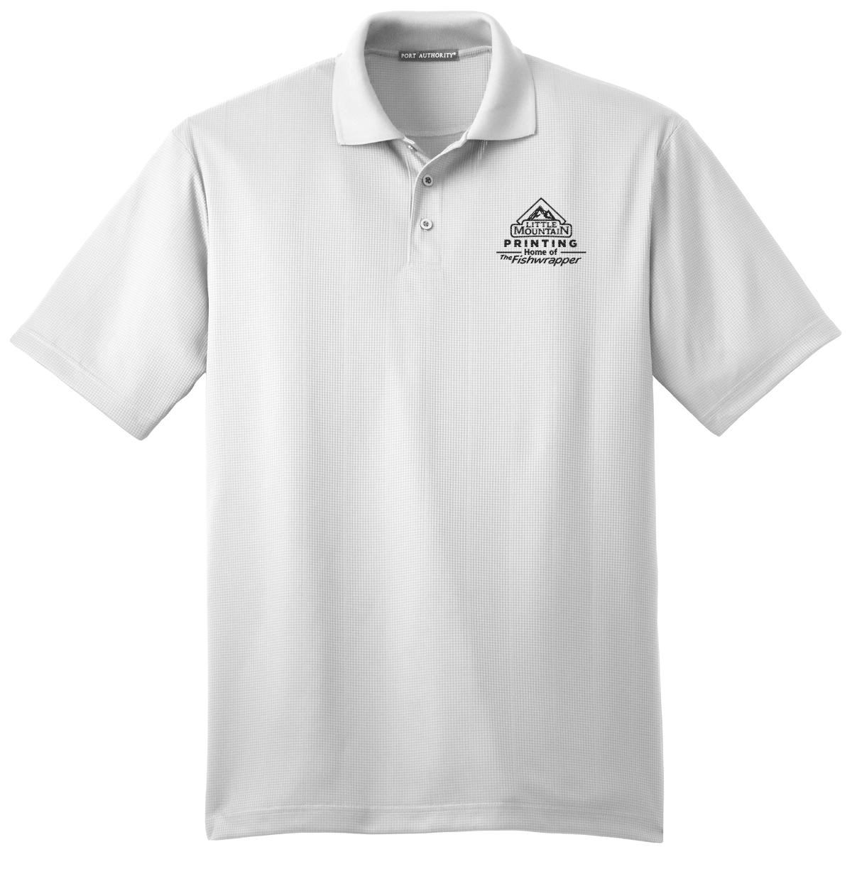 Variant Image for K528 - Port Authority® Performance Fine Jacquard Polo. - LMP - 1 Color - Black - Website Little Mountain Printing