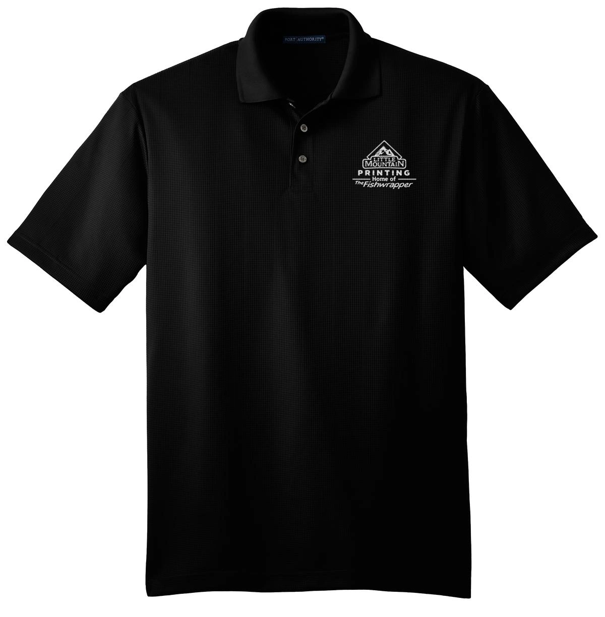 Variant Image for K528 - Port Authority® Performance Fine Jacquard Polo. - LMP - 1 Color - White - Website Little Mountain Printing
