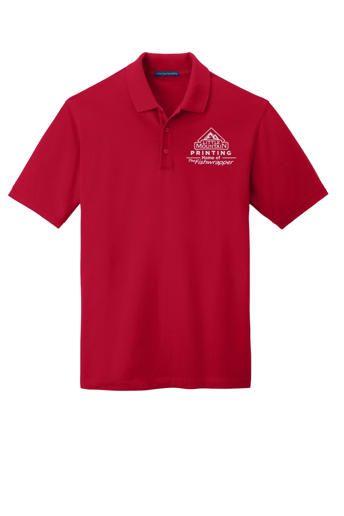 Variant Image for K8000 - Port Authority® EZCotton® Polo. - LMP - 1 Color - White - Website Little Mountain Printing