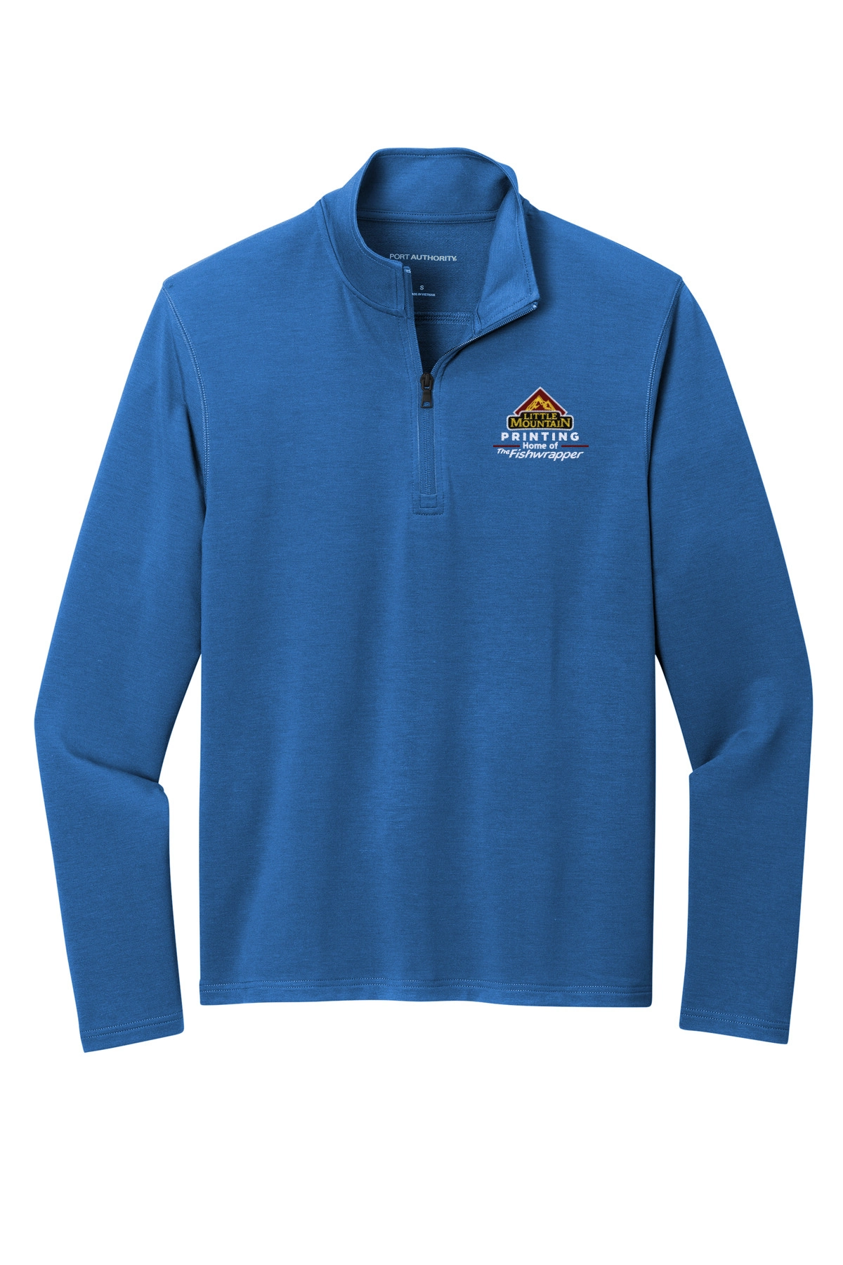 Variant Image for K825 - Port Authority® Microterry 1/4-Zip Pullover - LMP - 3 Color - Maroon,White,Gold - Website Little Mountain Printing