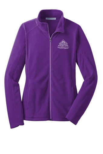 Variant Image for L223 - Port Authority® Ladies Microfleece Jacket. - LMP - 1 Color - White - Website Little Mountain Printing