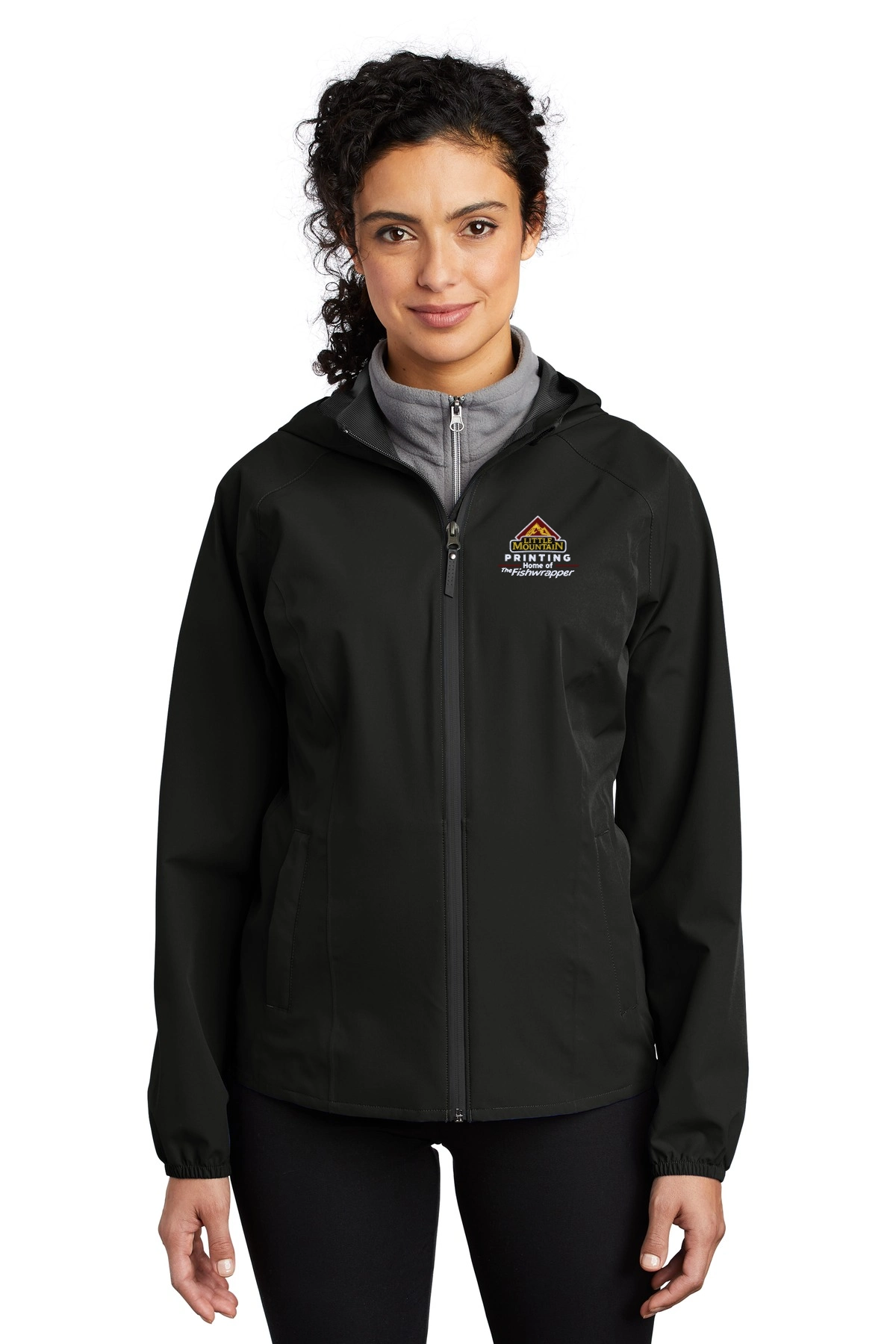 Variant Image for L407 - Port Authority ® Ladies Essential Rain Jacket - LMP - 3 Color - Maroon,White,Gold - Website Little Mountain Printing