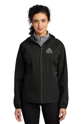 Variant Image for L407 - Port Authority ® Ladies Essential Rain Jacket - LMP - 1 Color - White - Website Little Mountain Printing