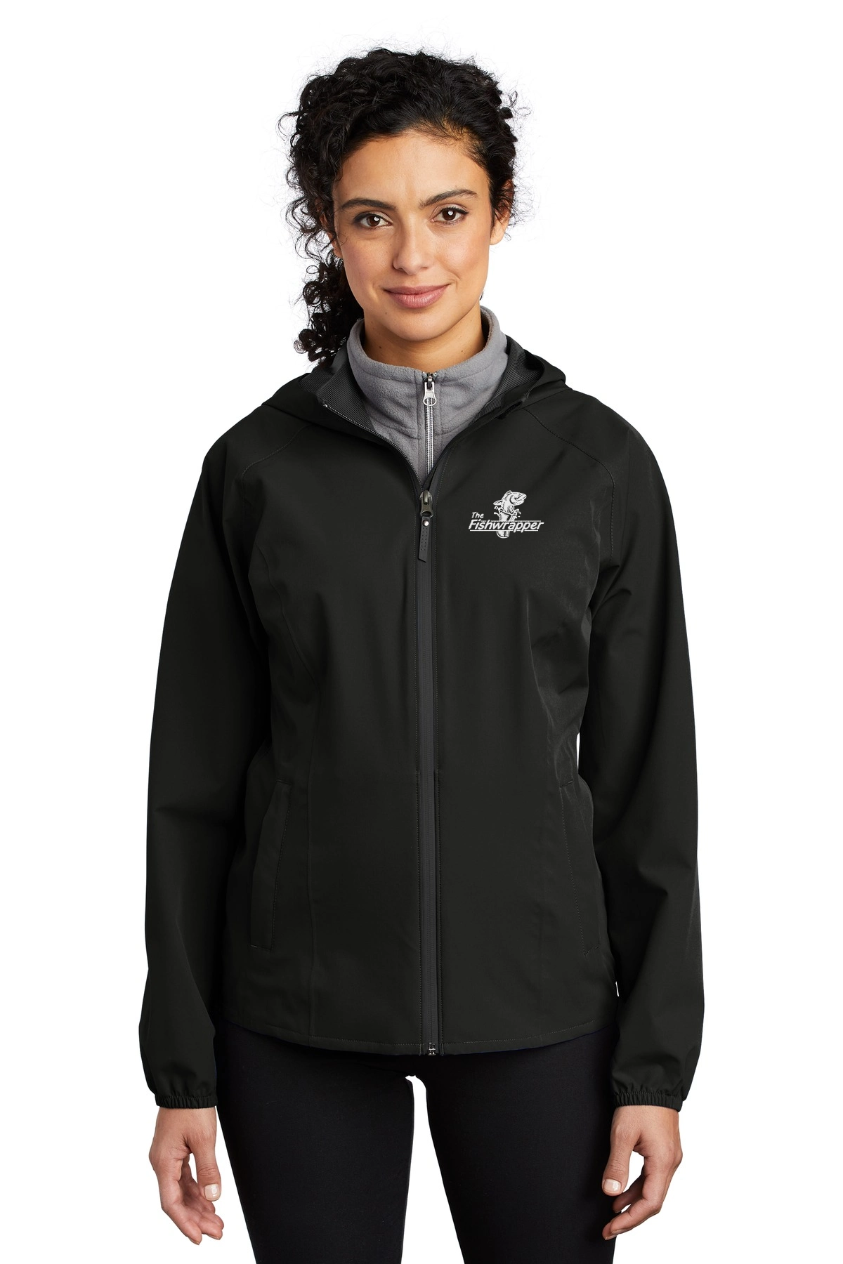 Variant Image for L407 - Port Authority ® Ladies Essential Rain Jacket - FW - 1 Color White - Website Little Mountain Printing