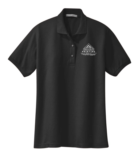 Variant Image for L500  - Port Authority® Women's Silk Touch™ Polo - LMP - 1 Color - White - Website Little Mountain Printing