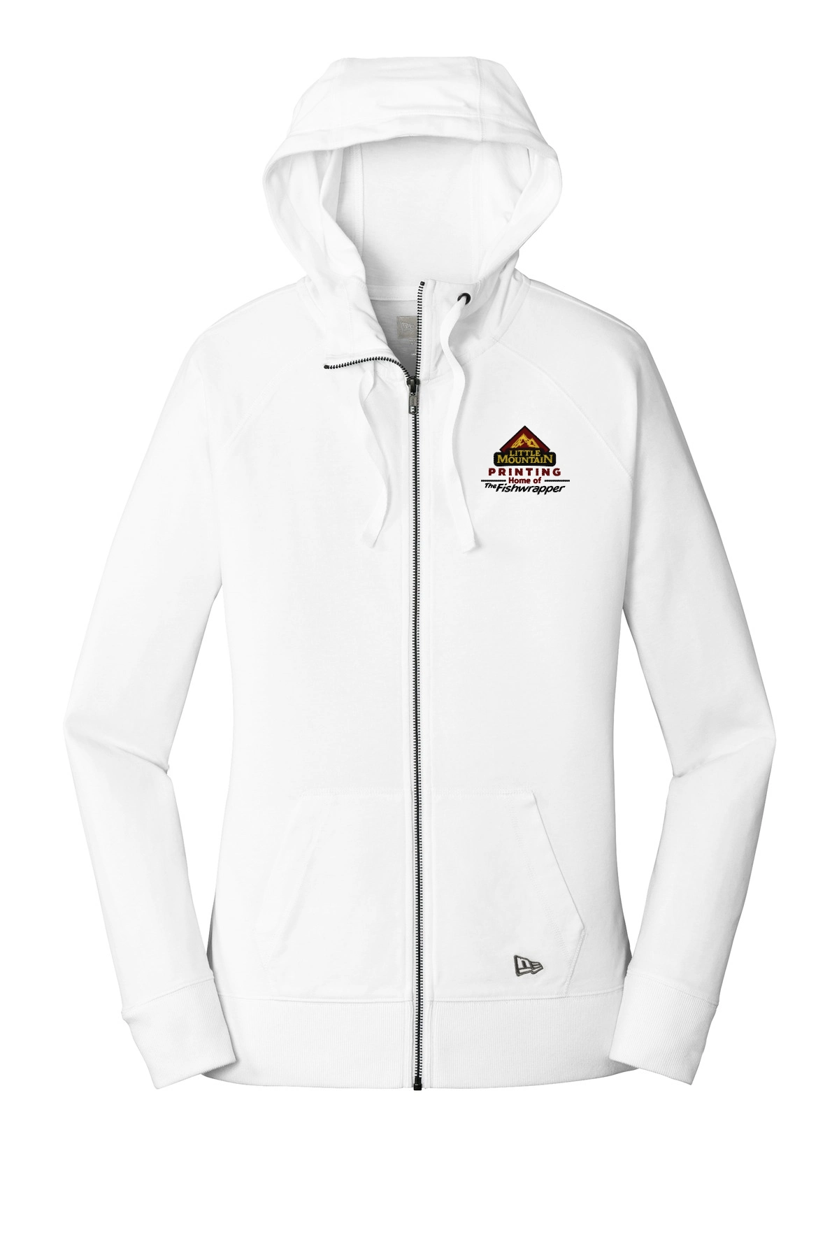 Variant Image for LNEA122  - New Era® Women's Sueded Cotton Blend Full-Zip Hoodie - LMP - 3 Color - Maroon,Black,Gold - Website Little Mountain Printing