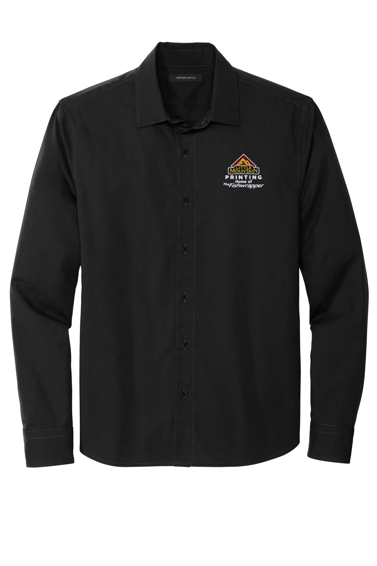 Variant Image for MM2000 - Mercer+Mettle™ Long Sleeve Stretch Woven Shirt - LMP - 3 Color - Maroon,White,Gold - Website Little Mountain Printing