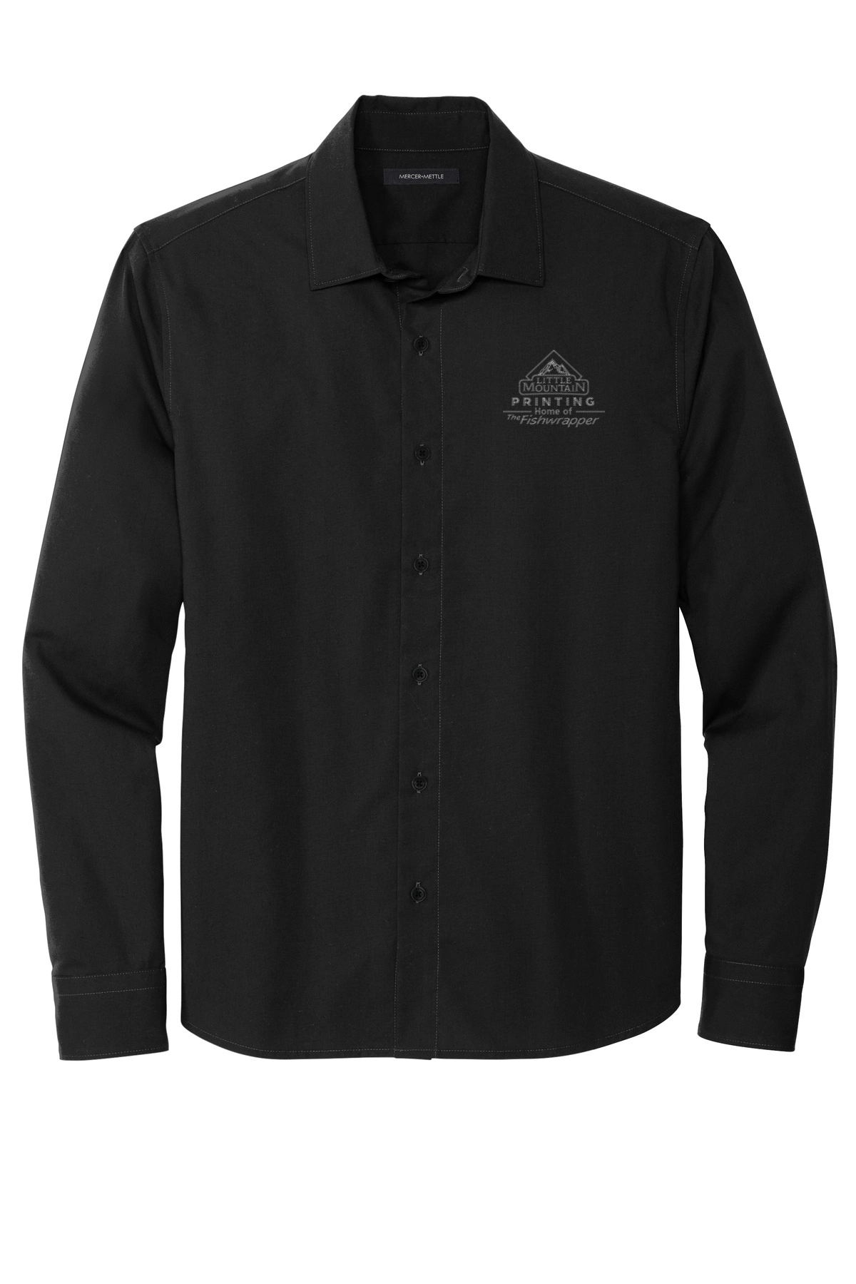 Variant Image for MM2000 - Mercer+Mettle™ Long Sleeve Stretch Woven Shirt - LMP - 1 Color - Two Tone - Website Little Mountain Printing