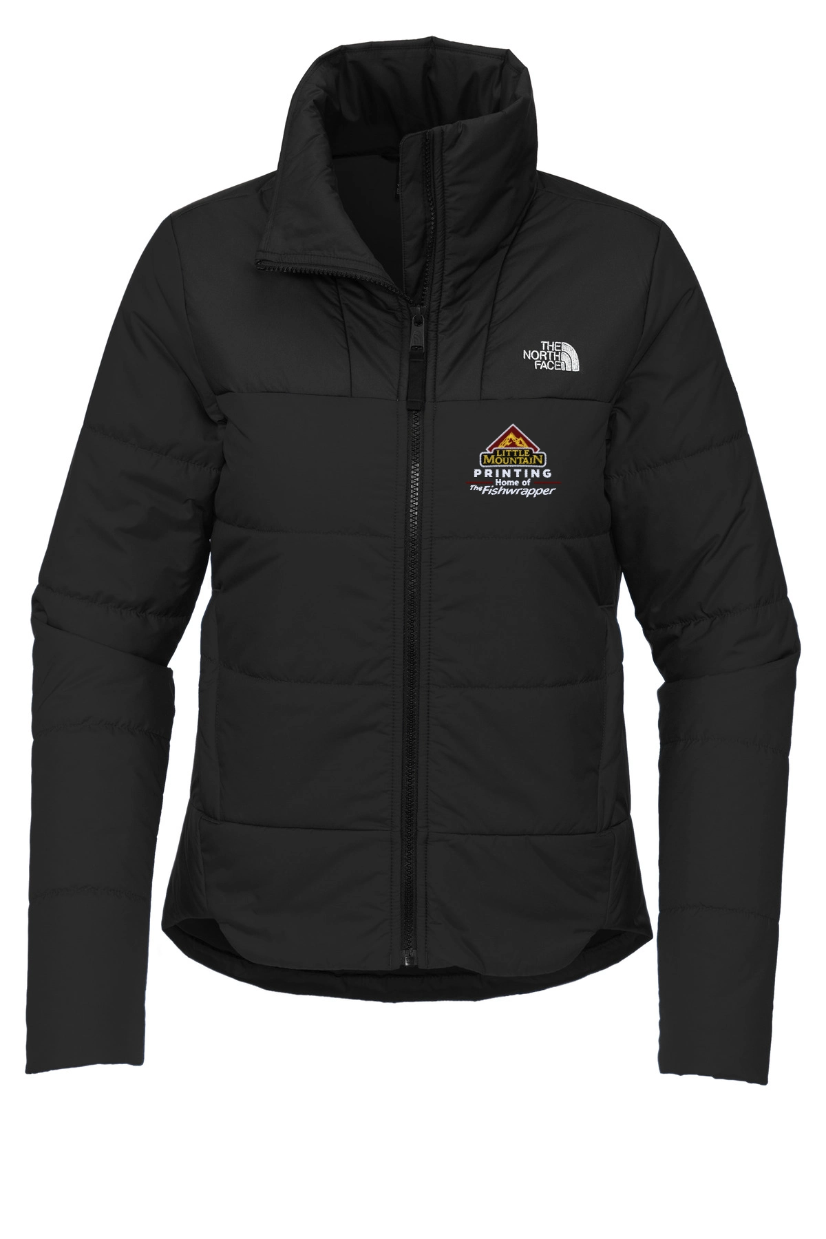 Variant Image for NF0A7V6K  - The North Face ® Women's Chest Logo Everyday Insulated Jacket - LMP - 3 Color - Maroon,White,Gold - Website Little Mountain Printing