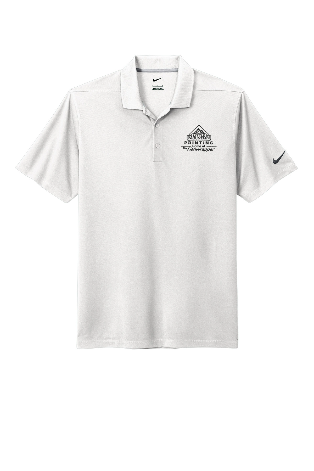 Variant Image for NKDC1963 - NEW Nike Dri-FIT Micro Pique 2.0 Polo - LMP - 1 Color - Black - Website Little Mountain Printing