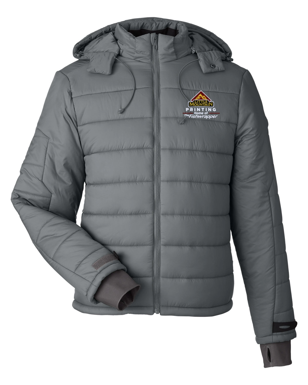 Variant Image for S17933 - Spyder Unisex Summit Challenger jacket - LMP - 3 Color - Maroon,White,Gold - Website Little Mountain Printing