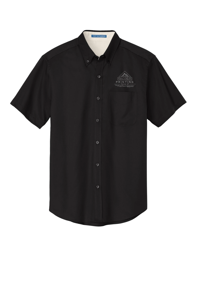Variant Image for S508 - Port Authority® Short Sleeve Easy Care Shirt - LMP - 1 Color - Two Tone - Website Little Mountain Printing