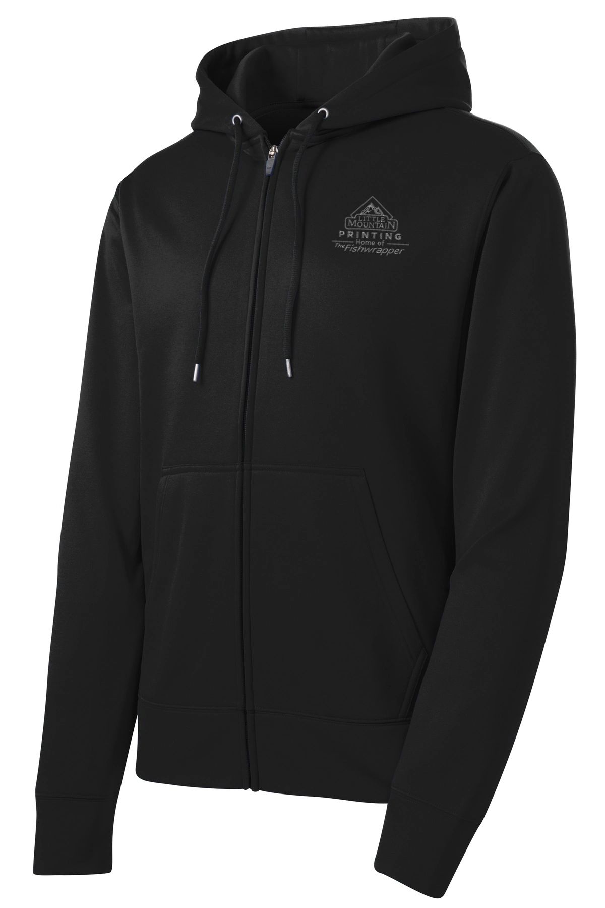 Variant Image for ST238 - Sport-Tek® Sport-Wick® Fleece Full-Zip Hooded Jacket. - LMP - 1 Color - Two Tone - Website Little Mountain Printing