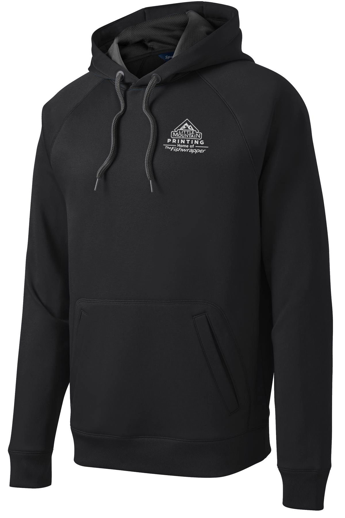Variant Image for ST250 - Sport-Tek® Tech Fleece Hooded Sweatshirt. - LMP - 1 Color - White - Website Little Mountain Printing