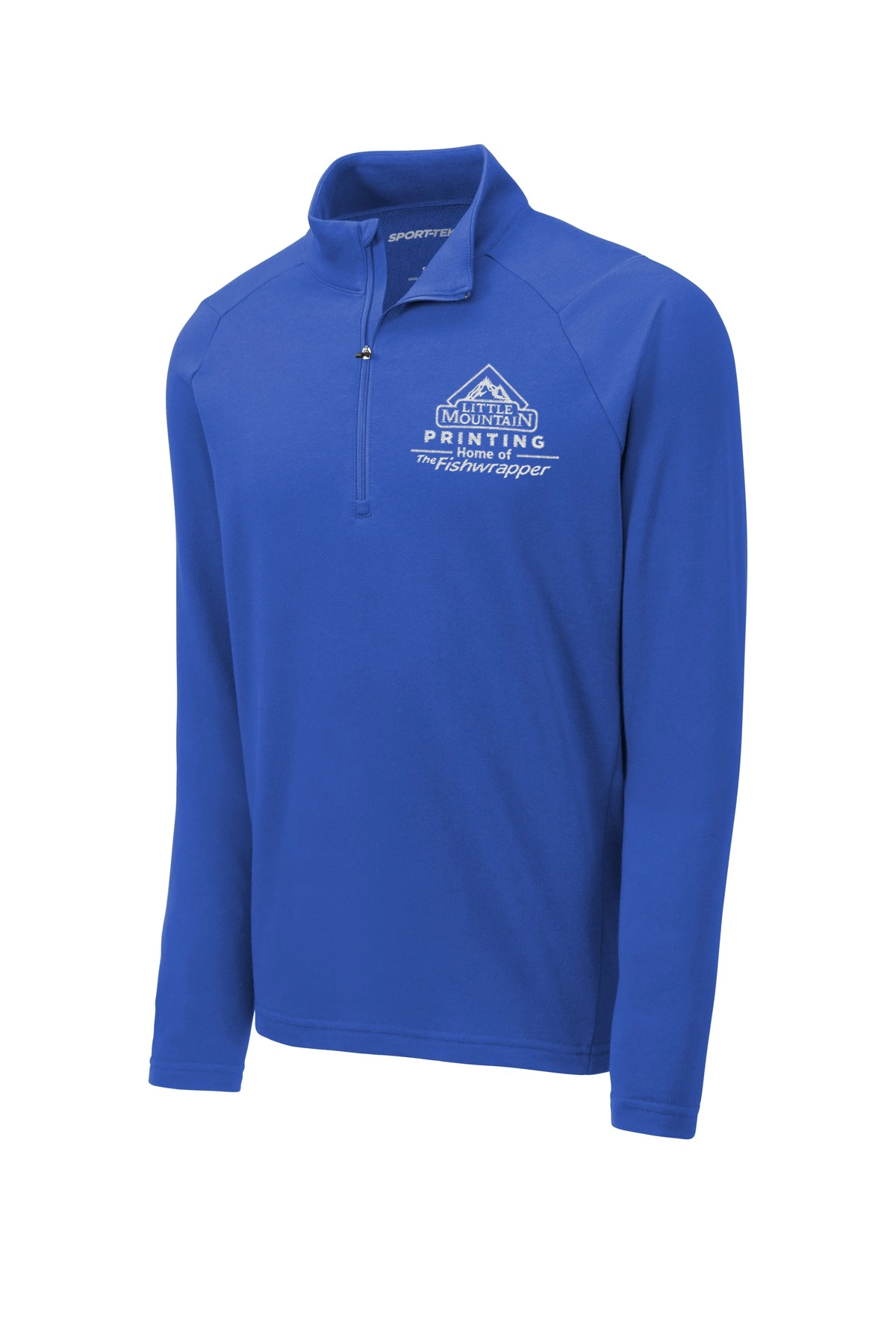 Variant Image for ST273 - Sport-Tek ® Lightweight French Terry 1/4-Zip Pullover. - LMP - 1 Color - White - Website Little Mountain Printing