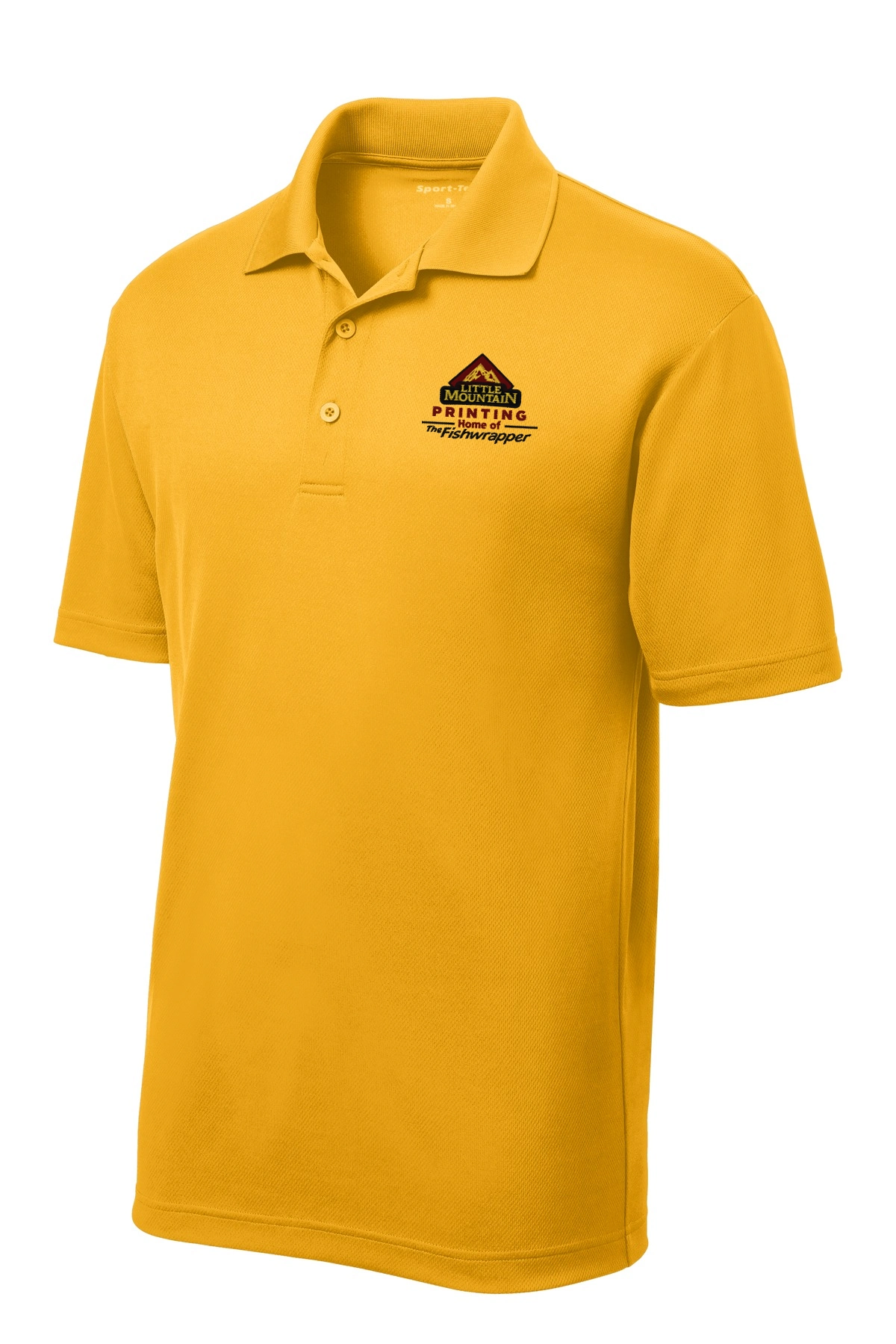 Variant Image for ST640 - Sport-Tek® PosiCharge® RacerMesh® Polo - LMP - 3 Color - Maroon,Black,Gold - Website Little Mountain Printing