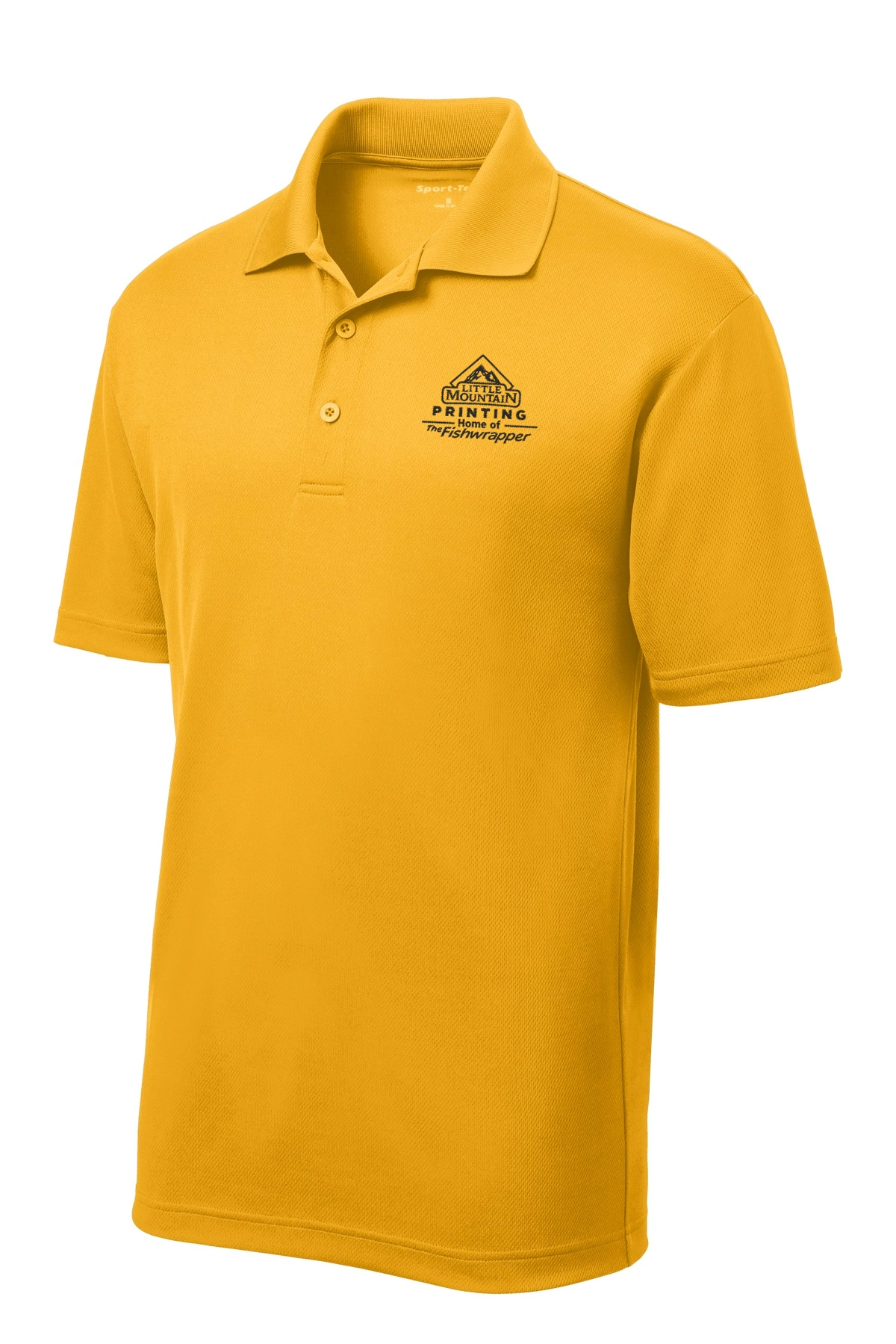 Variant Image for ST640 - Sport-Tek® PosiCharge® RacerMesh® Polo - LMP - 1 Color - Black - Website Little Mountain Printing