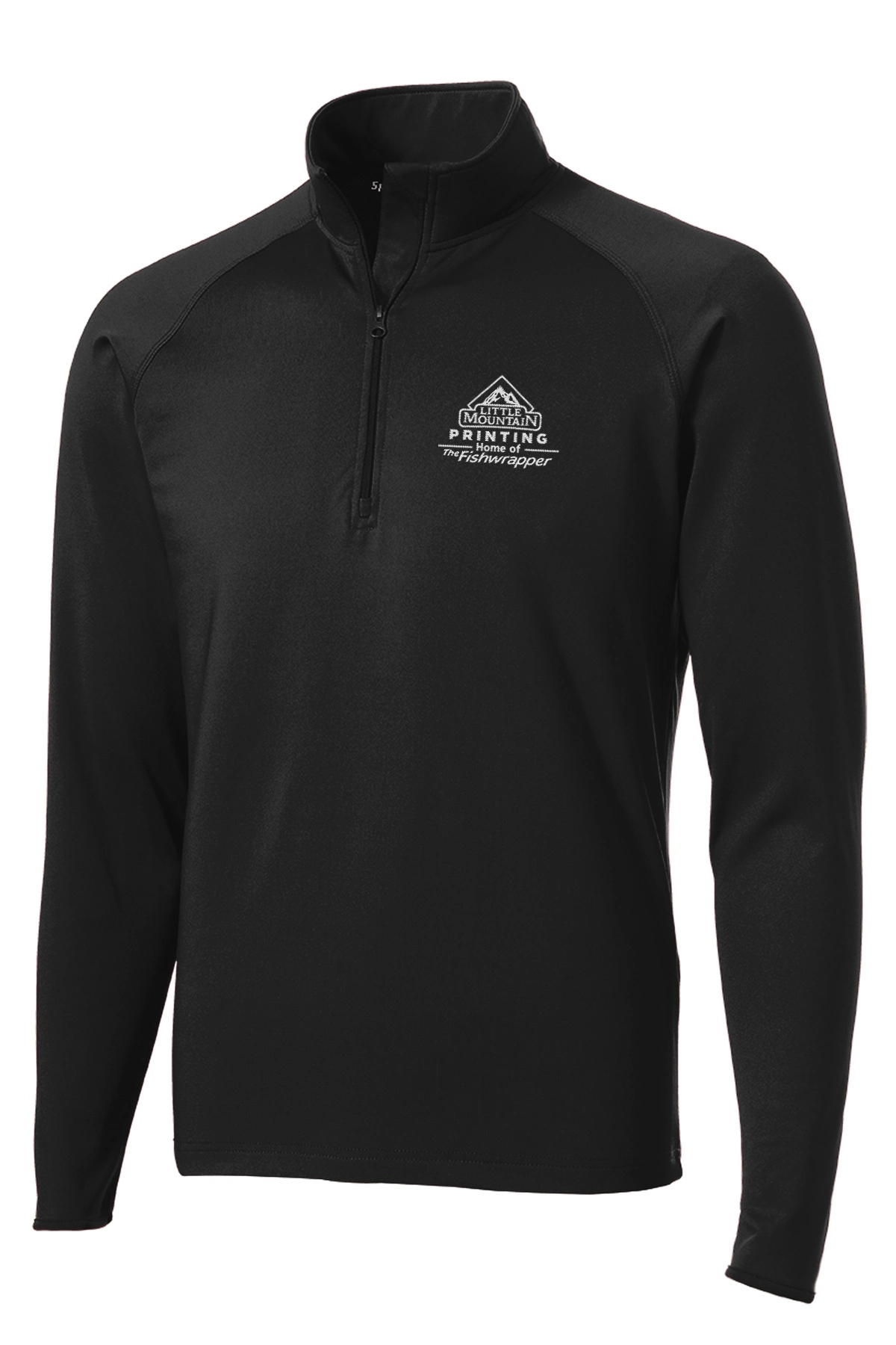 Variant Image for ST850 - Sport-Tek® Sport-Wick® Stretch 1/2-Zip Pullover. - LMP - 1 Color - White - Website Little Mountain Printing