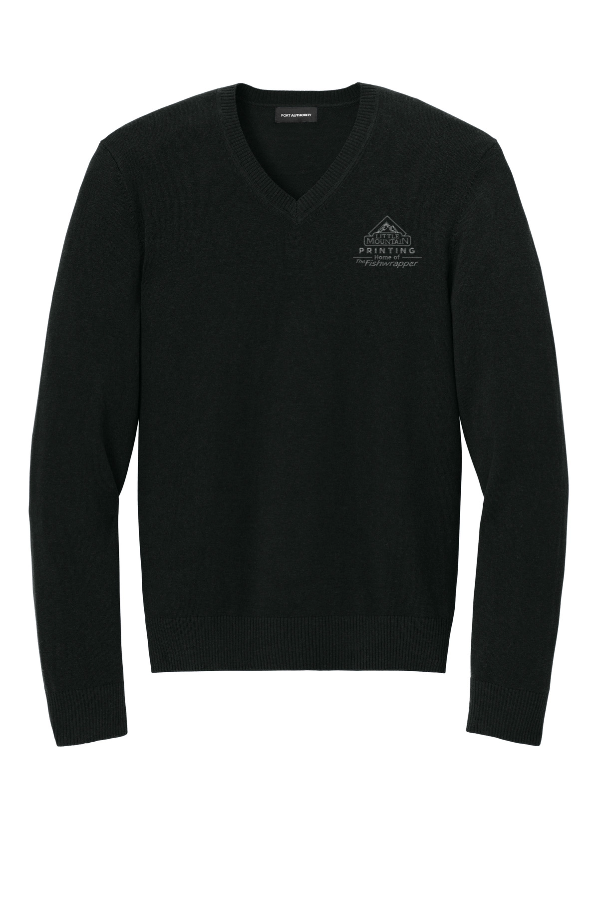 Variant Image for SW2850 - Port Authority® Easy Care V-Neck Sweater - LMP - 1 Color - Two Tone - Website Little Mountain Printing