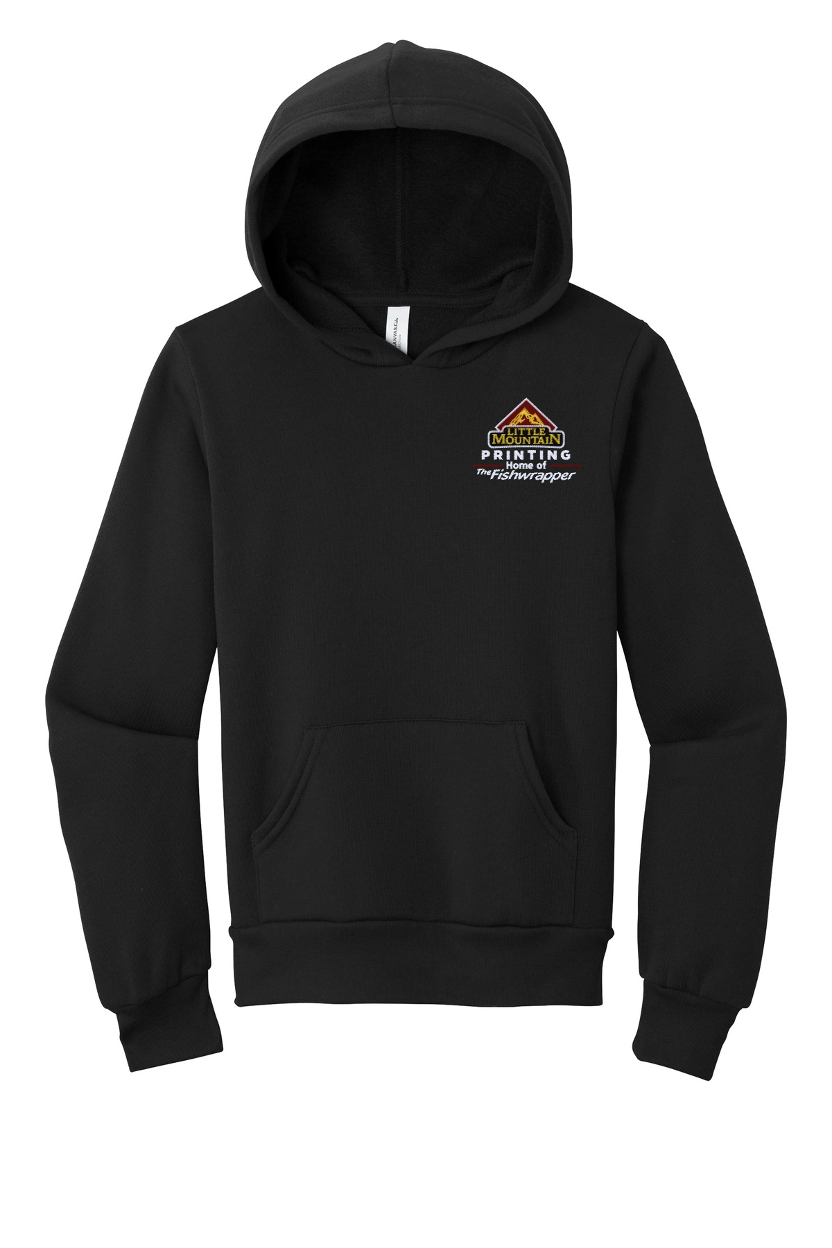 Variant Image for BC3719Y - BELLA+CANVAS ® Youth Sponge Fleece Pullover Hoodie - LMP - 3 Color - Maroon,White,Gold - Website Little Mountain Printing