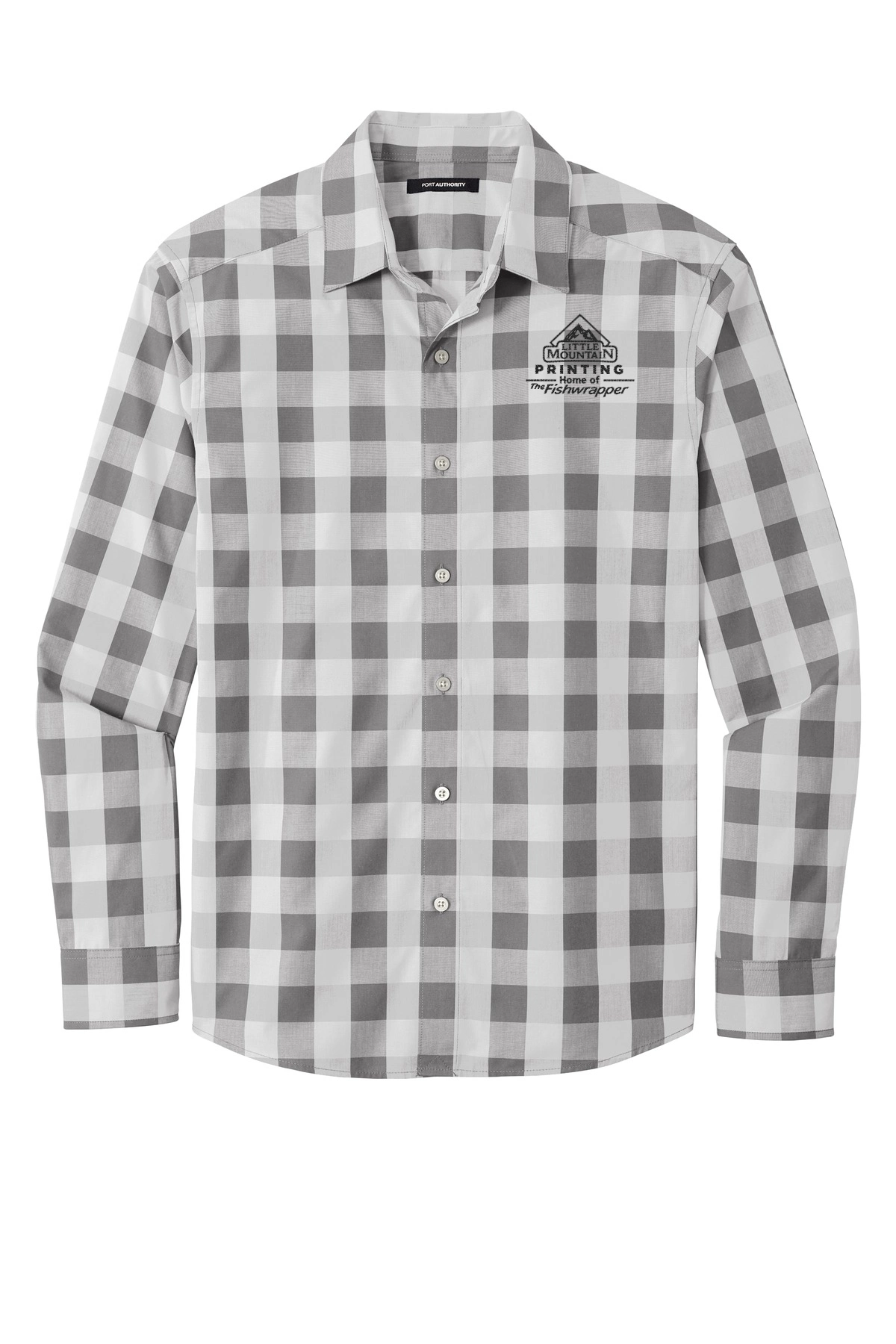 Variant Image for W670 - Port Authority ® Everyday Plaid Shirt. - LMP - 1 Color - Black - Website Little Mountain Printing