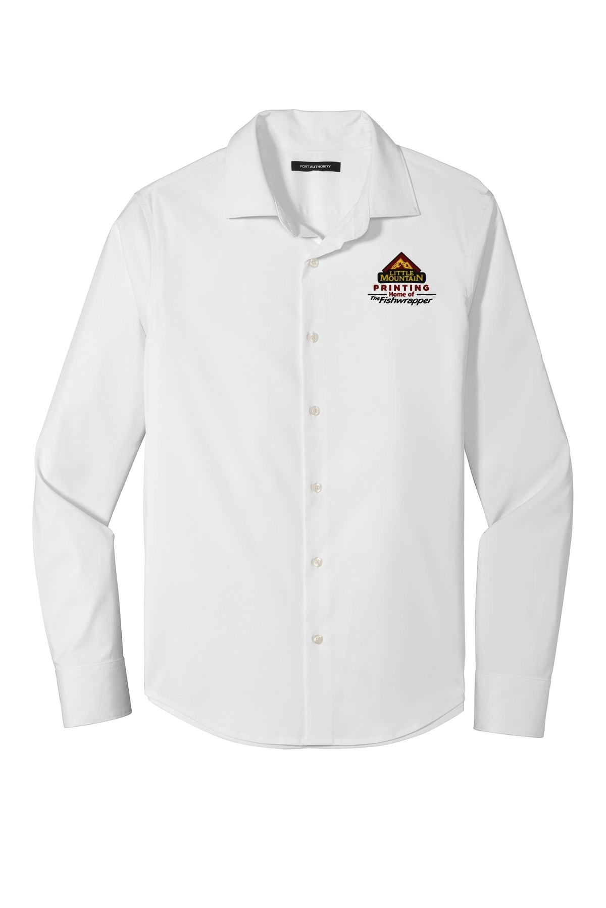 Variant Image for W680 - Port Authority ® City Stretch Shirt - LMP - 3 Color - Maroon,Black,Gold - Website Little Mountain Printing