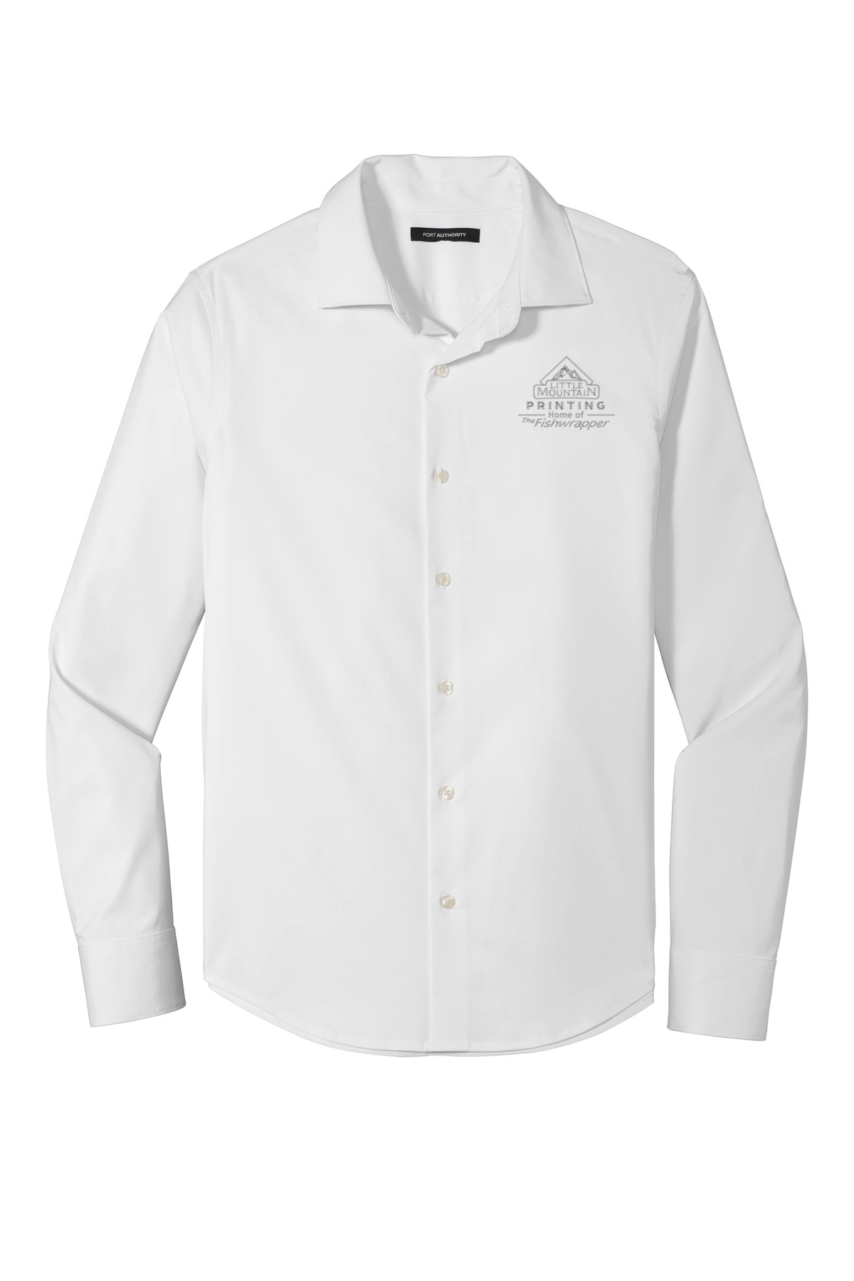 Variant Image for W680 - Port Authority ® City Stretch Shirt - LMP - 1 Color - Two Tone - Website Little Mountain Printing