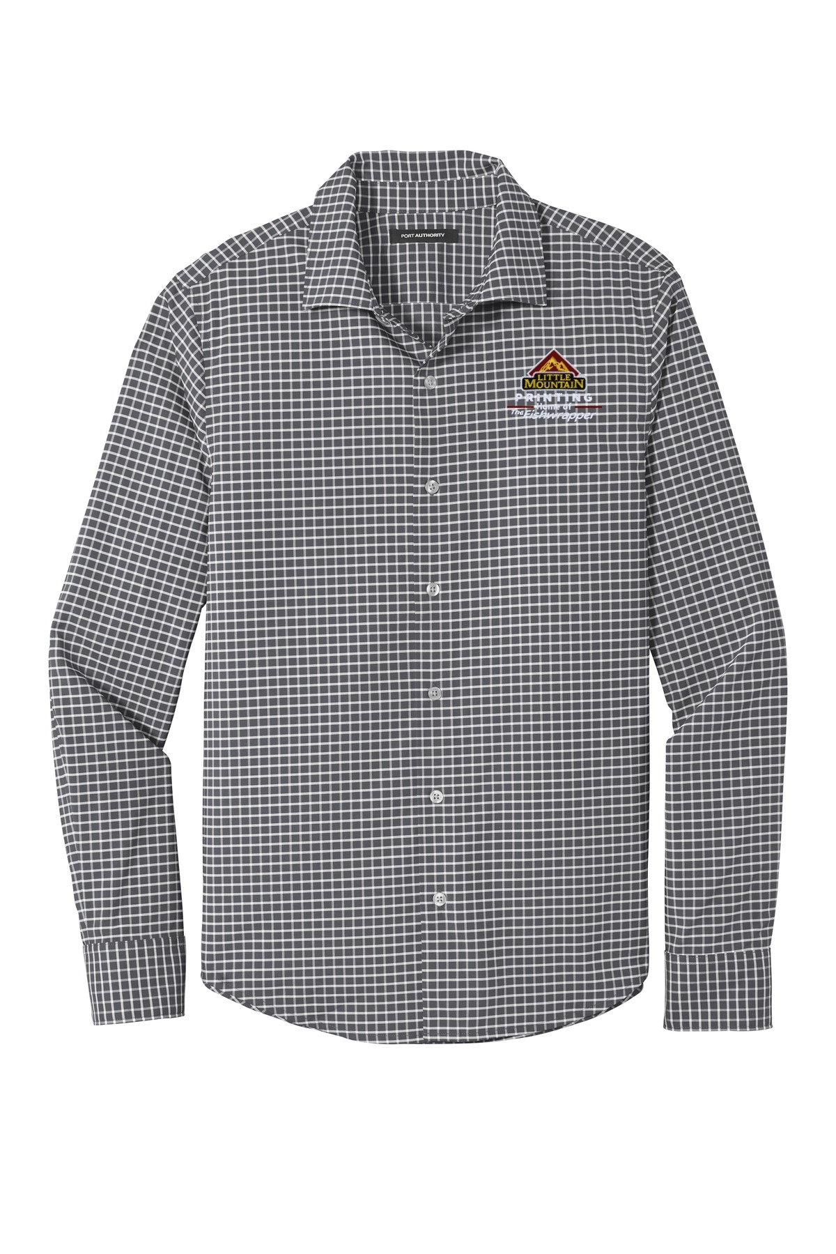 Variant Image for W680 - Port Authority ® City Stretch Shirt - LMP - 3 Color - Maroon,White,Gold - Website Little Mountain Printing